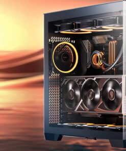 Antec C8 ATX, E-ATX. mATX, Seamless Edge View Front and Side, USB-C, 4mm Tempered Glass, 360mm liquid cooler top, bottom, side. 2x USB 3.0 Black Case