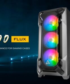 (LS) Antec DF600 FLUX ATX, 5 x120mm Fans Included, 3x ARGB and 2x PWM + Fan Controller, Tempered Glass Side, 2x USB 3.0 High Airflow Thermal Gaming Cas