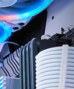 Antec Fusion 5x 120mm ARGB PWM HB white Fans + ARGB Controller, 57.93 CFM, AP 2.11, Noise Level 31.21. Woven Cable, PMW Daisy Chain design(LS)