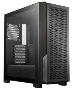 Antec P20C ATX, E-ATX High Airflow, USB-C, Cable management , 4x HDD or SSD , 375mm GPU, 170mm CPU 3x PWM 12 CM Fan, Tempered Glass, Gaming Case