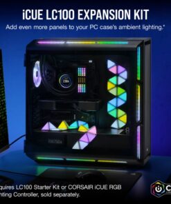 Corsair iCUE LC100 Case Accent Lighting Panels - Mini Triangle - 9x Tile Expansion Kit (LS)