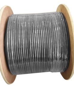 8Ware 305m CAT6A UTP LAN Network Cable Roll 23AWG PVE HDPE 7.4mm UV Stabilised Jacket Wooden Reel Outdoor Black