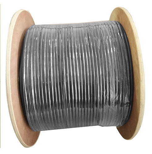8Ware 305m CAT6A UTP LAN Network Cable Roll 23AWG PVE HDPE 7.4mm UV Stabilised Jacket Wooden Reel Outdoor Black