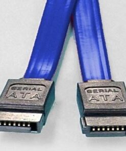 8ware SATA 3.0 Data Cable 0.5m  / 50cm Male to Male Straight 180 to 180 Degree 26AWG Blue