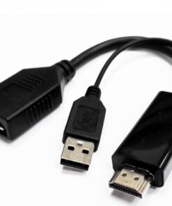 8Ware 4K HDMI to DP DisplayPort Male to Female Active Adapter Converter Cable USB powered
