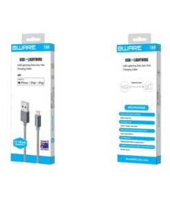 8Ware Premium 1m Apple Certified USB Lightning Data Sync Fast Charging Cable for iPhone X XS XR Max 8 7 6 iPad Air Mini iPod Retail Pack