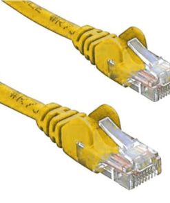 8ware CAT5e Cable 25cm  / 0.25m - Yellow Color Premium RJ45 Ethernet Network LAN UTP Patch Cord 26AWG CU Jacket