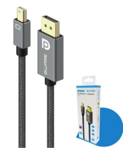 8ware Pro Series 4K 1M 60Hz Mini DisplayPort Male to DisplayPort Male cable high quality Premium connectors support MST monitor (Retail package)