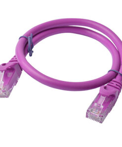 8Ware CAT6A Cable 0.5m (50cm) - Purple Color RJ45 Ethernet Network LAN UTP Patch Cord Snagless