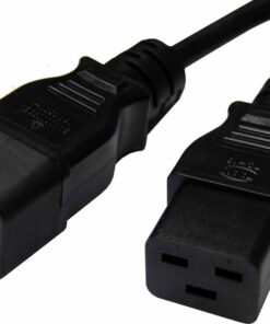 8Ware 1m Power Extension Cable Lead 15A IEC C19 to IEC C20 Male to Female for UPS PDU PC Servers Rack-mount Power Distribution Units
