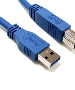 8Ware USB 3.0 Printer Cable 1m Type A to Type B Male to Male for External HDD Hard Drive Printer Scanner USB Hub Docking Station Blue Color