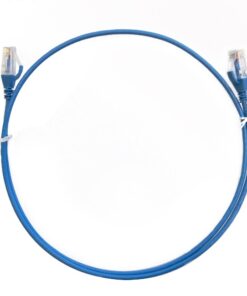 8ware CAT6 Ultra Thin Slim Cable 5m - Blue Color Premium RJ45 Ethernet Network LAN UTP Patch Cord 26AWG for Data