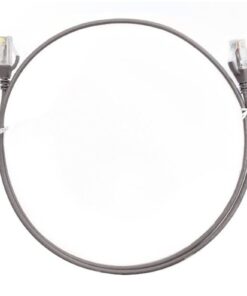 8ware CAT6 Ultra Thin Slim Cable 1m  / 100cm - Grey Color Premium RJ45 Ethernet Network LAN UTP Patch Cord 26AWG for Data