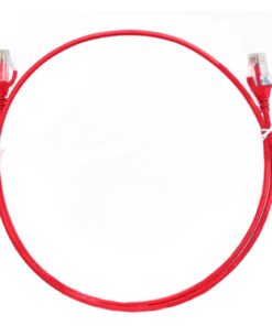 8ware CAT6 Ultra Thin Slim Cable 0.5m  / 50cm - Red Color Premium RJ45 Ethernet Network LAN UTP Patch Cord 26AWG for Data