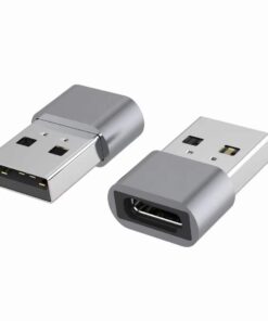 Astrotek USB-C to USB-A Type C Female to Type-A Male OTG Adapter 480Mhz For Laptop, Wall Chargers,Phone Sliver