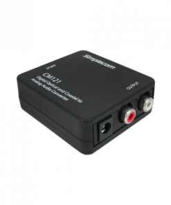 Simplecom CM121 Digital Optical Toslink and Coaxial to Analog RCA Audio Converter