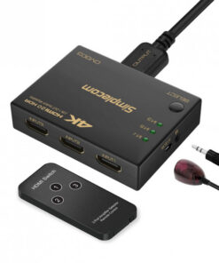 Simplecom CM303 Ultra HD 3 Way HDMI Switch 3 IN 1 OUT Splitter 4K@60Hz