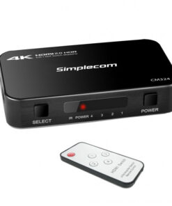 (LS)Simplecom CM324 4 Way HDMI 2.0 Switch 4 IN 1 OUT Ultra HD 4K 60Hz HDR HDCP 2.2