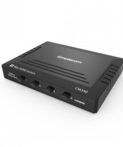 (LS) Simplecom CM340 Mechanical 4 Way HDMI Switch Box 4 Port 4K UHD HDCP