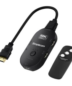 Simplecom CM353 3-Port HDMI 2.1 Switch 3 IN 1 OUT Splitter HDCP 2.3 8K@60Hz