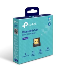 TP-Link UB500 Bluetooth 5.0 Nano USB 2.0 Adapter, Add Bluetooth To Your Devices, Wireless Connectivity, Windows 10 /8.1 /7, Plug and Play