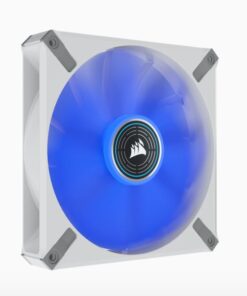 Corsair ML ELITE Series, ML140 LED ELITE WHITE, 140mm Magnetic Levitation Blue LED Fan with AirGuide, Single Pack(LS)