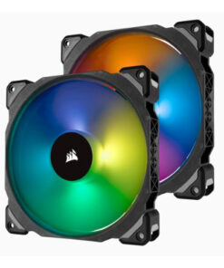 Corsair ML140 PRO RGB 2 Fan Pack with Lighting Node Pro, 140mm Premium Magnetic Levitation RGB LED PWM Fan (LS)
