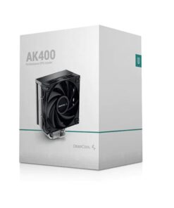 DeepCool AK400 Performance CPU Cooler, 4 Heat Pipe Tower, High-Performance FDB Fan, 220W Heat Dissipation, ILGA1851 /1700 /1200 /115X /AM5 /AM4