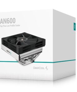DeepCool AN600 Top Flow Low Profile Air Cooler, 180W Cooling Power,6 Heat Pipe, Intel LGA1851 /1700 /1200 /1151 /1150 /1155. AM5 /AM4