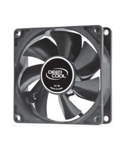 DeepCool 80mm Hydro Bearing Case Fan Molex 20dB 1800rpm 82g, High Quality Black Material, Low RPM
