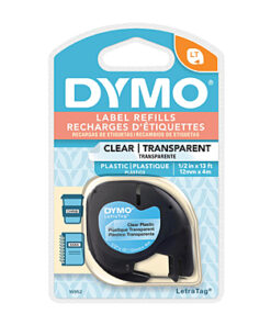 Dymo LT Plastic 12mm x 4m Colour