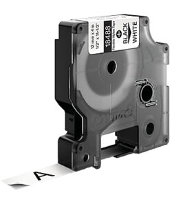 DymoRhino Black on Wht 12mm Tape