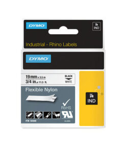 Dymo Rhino Ny Lbl 19mm Black /Yel