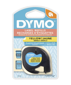 Dymo LT Plastic 12mm x 4m Yell