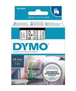 D1 Black on Colour 24mmx7m Tape