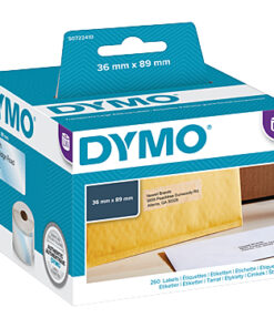 Dymo LW 36mm x 89mm Clear
