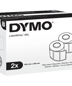 Dymo LW 59mm x 102mm White x2