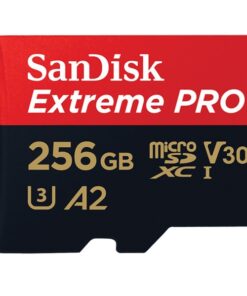 SanDisk Extreme Pro 256GB microSD SDXC SDXC UHS-I 200MB /s 140MB /s V30 U3 A2 4K UHD Shock temperature water and X-ray proof with SD Adaptor