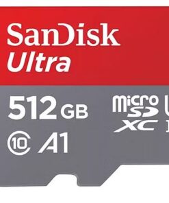 SanDisk 512GB Ultra MicroSDXC UHS-I Memory Card - 150MB /s -Capacity  512GB - Compatibility  Compatible with microSDHC and microSDXC (SDSQUAC-512G-GN6)