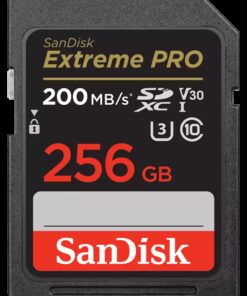 SanDisk 256GB Extreme PRO Memory Card 200MB /s Full HD and 4K UHD Class 30 Speed Shock Proof Temperature Proof Water Proof X-ray Proof Digital Camera