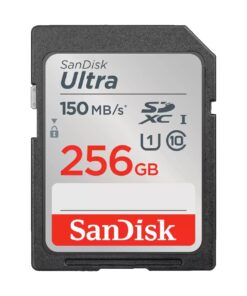 SanDisk Ultra 256GB SDHC SDXC UHS-I Memory Card 150MB /s Full HD Class 10 Speed Shock Proof Temperature Proof Water Proof X-ray Proof Digital Camera
