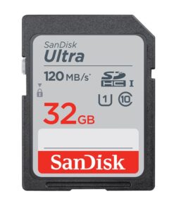 SanDisk Ultra 32GB SDHC SDXC UHS-I Memory Card 120MB /s Full HD Class 10 Speed Shock Proof Temperature Proof Water Proof X-ray Proof Digital Camera
