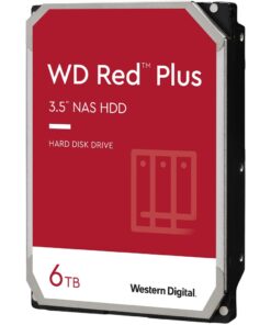 Western Digital WD Red Plus 6TB 3.5' NAS HDD SATA3 6Gb /s 5400RPM 256MB Cache CMR 24x7 8-bays NASware 3.0 CMR Tech 3yrs wty WD60EFPX