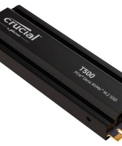 Crucial T500 1TB Gen4 NVMe SSD Heatsink - 7300 /6800 MB /s R /W 600TBW 1440K IOPs 1.5M hrs MTTF Acronis True Image Creative Cloud for PS5 ~MZ-V8P81