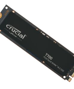 Crucial T700 4TB Gen5 NVMe SSD - 12400 /11800MB /s R /W 2400TBW 1500K IOPs 1.5M hrs MTTF with DirectStorage for Intel 13th Gen and AMD Ryzen 7000
