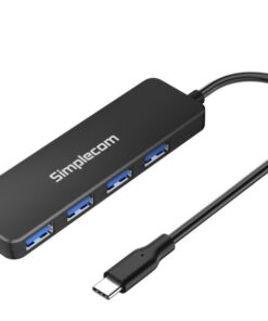 Simplecom CH340 Compact USB-C to 4 Port USB-A Hub USB 3.2 Gen1