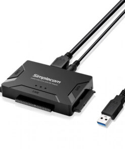 Simplecom SA492 USB 3.0 to 2.5', 3.5', 5.25' SATA IDE Adapter with Power Supply