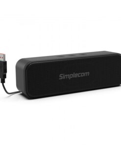 Simplecom UM228 Portable USB Stereo Soundbar Speaker Plug and Play with Volume Control for PC Laptop