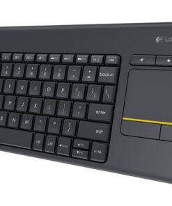 Logitech K400 Plus Wireless Keyboard with Touchpad and Entertainment Media Keys Tiny USB Unifying receiver for HTPC connected TVs ~KBLT-K830BT