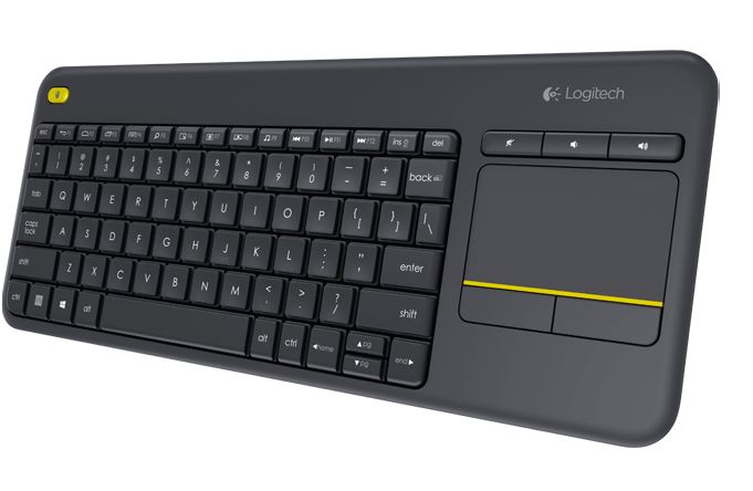 Logitech K400 Plus Wireless Keyboard with Touchpad and Entertainment Media Keys Tiny USB Unifying receiver for HTPC connected TVs ~KBLT-K830BT